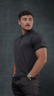 Family Men Shirt in Charcoal Dream