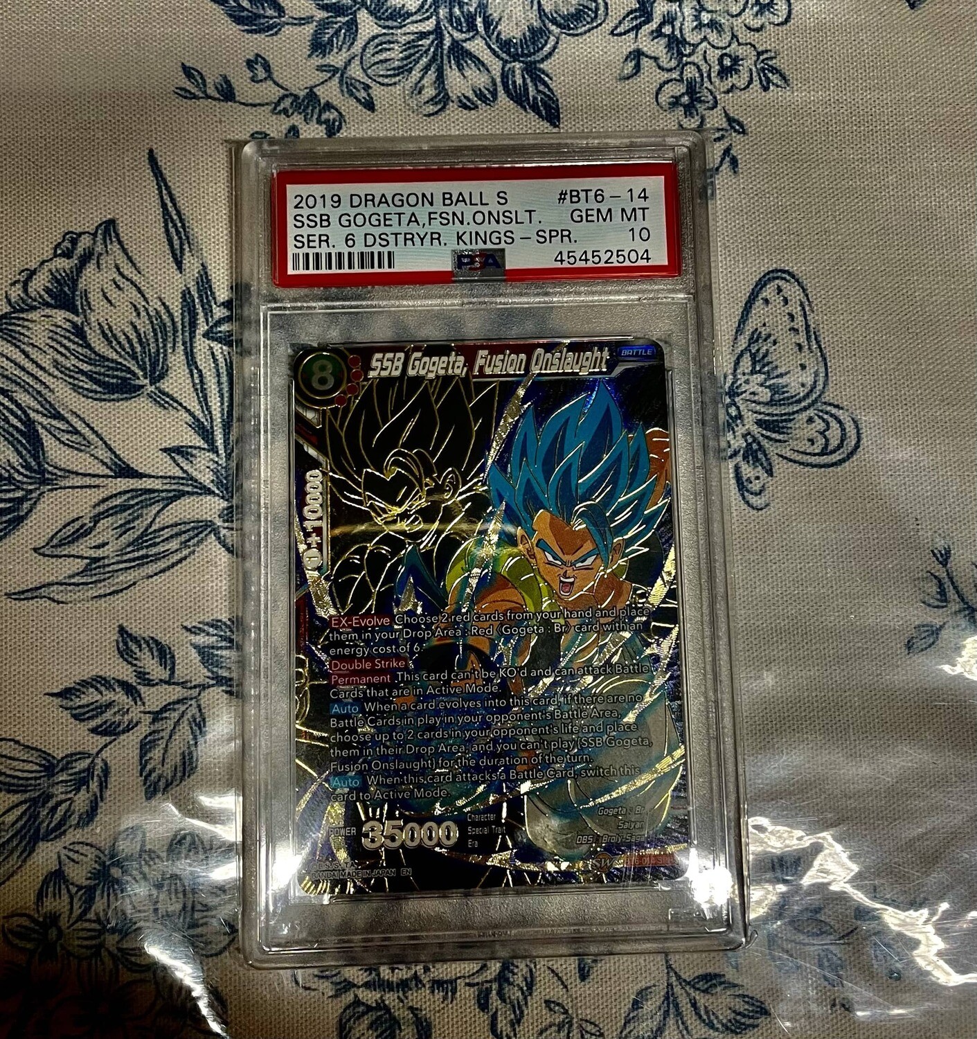 PSA 10 SSB GOGETA, FUSION ONSLAUGHT (SPR)