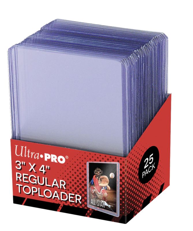 3" x 4" Clear Regular Toploaders (25ct) for Standard Size Cards