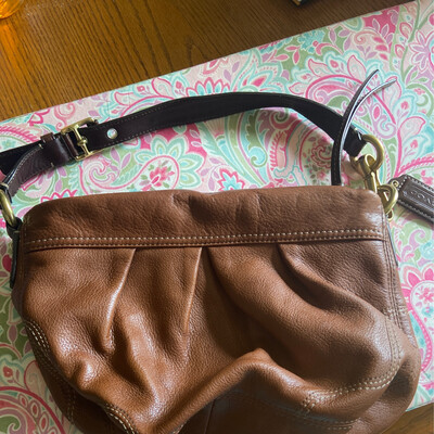 Small Used Leather Coach Purse