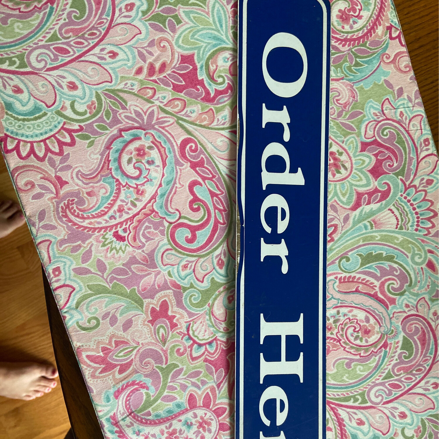 Metal Order Here Sign