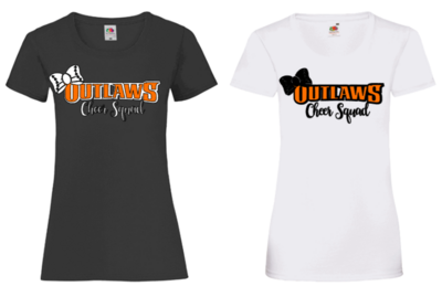 Outlaws Ladies Cheer Squad Valueweight T