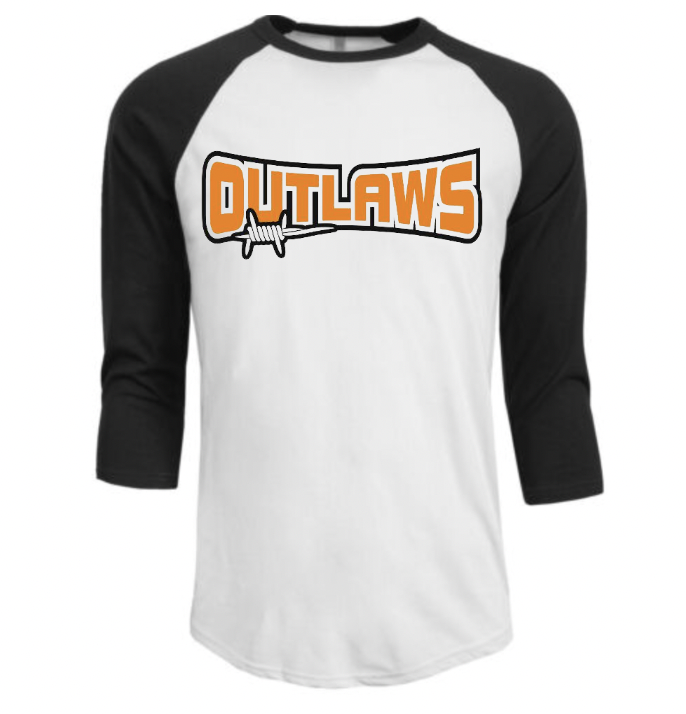 Outlaws Vintage Cotton Baseball Tee