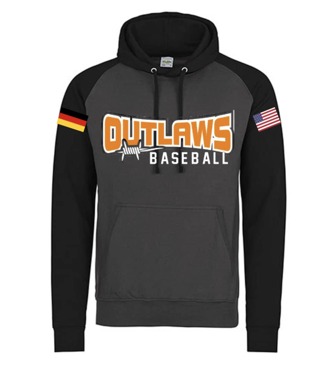 Outlaws Cotton Hoodie with Flags