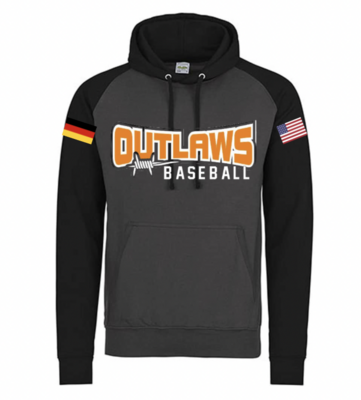 Outlaws Cotton Hoodie with Flags
