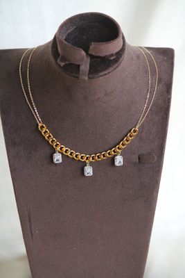 Trinity Baguette Sparkle Necklace