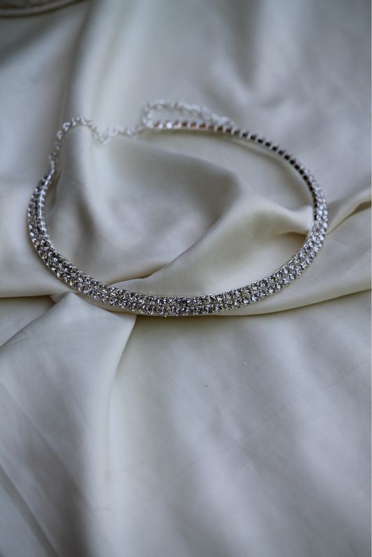 Double Classic Chocker - Silver