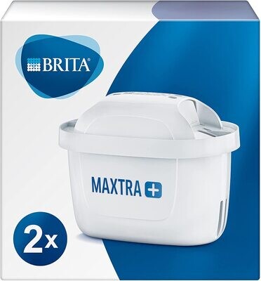 BRITA Wasserfilter-Kartusche MAXTRA+ 2er Pack – Kartuschen für alle BRITA Wasserfilter zur Reduzierung von Kalk, Chlor &amp; geschmacksstö...