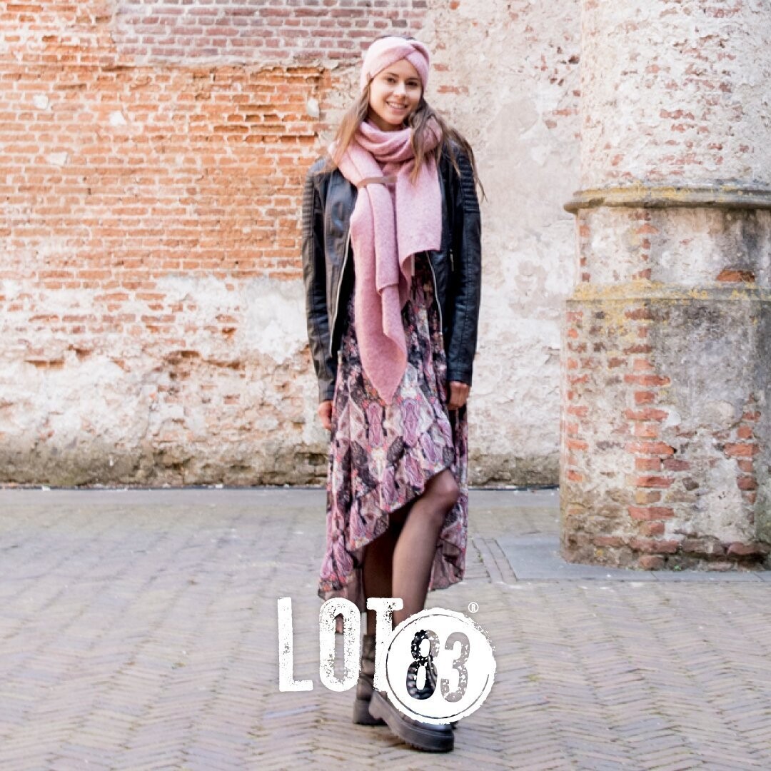 Schal "Fem" Farbe Rosé