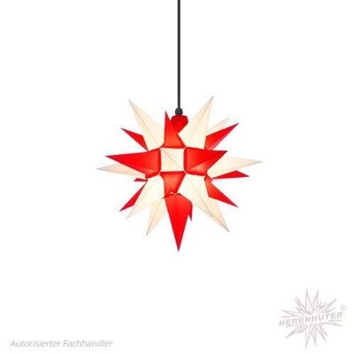 A4e Stern (d = ca. 40 cm) Weiß-Rot Kunststoff inkl. Außenkabel A4e Stern (d = ca. 40 cm) Weiß-Rot Kunststoff inkl. Außenkabel