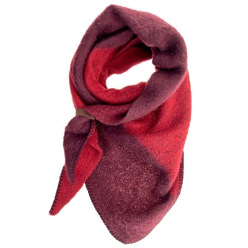 Dreieckstuch Dreieckstuch "Nina-Twin" Rot-Bordeaux