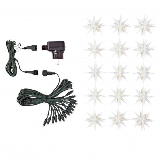 Neu! Mini Sternenkette Weiß 8 cm