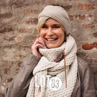 Lot Dreieckstücher - Strickmuster uni