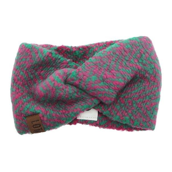 Haarband Evi Grün-Pink