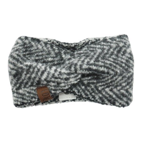 Haarband Evi Schwarz-Offwhite