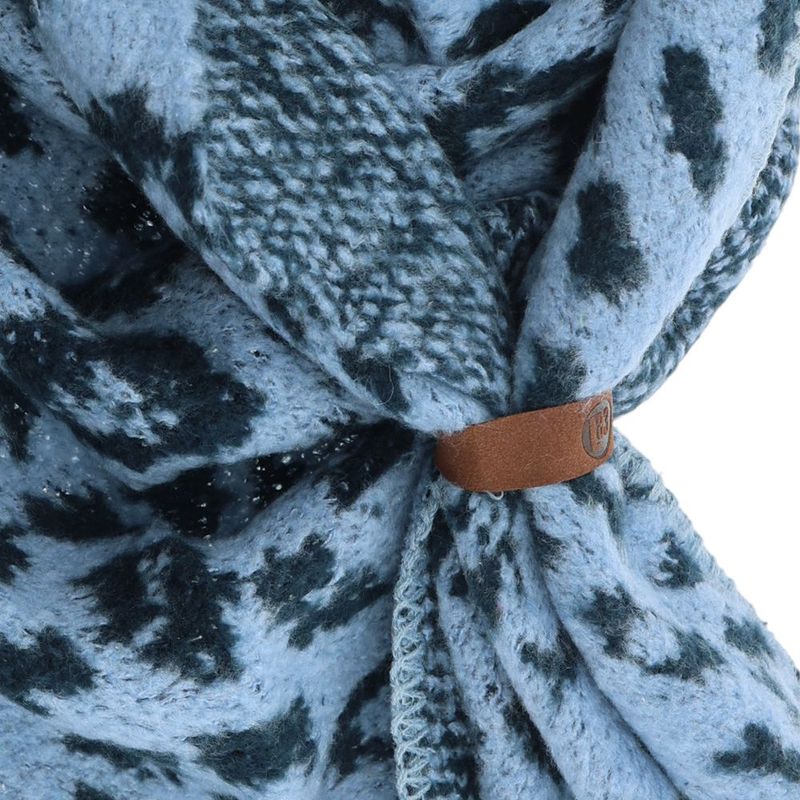Dreieckstuch "Nina Leopard" Blau