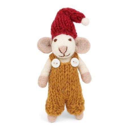 Mäuschen Mini in gelber Latzhose Mäuschen Mini in gelber Latzhose