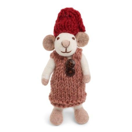 Mäuschen Mini in rosa Latzhose