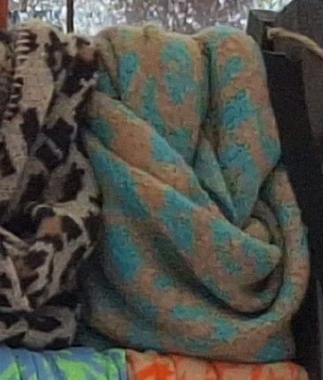 Dreieckstuch "Nina Leopard" Türkis