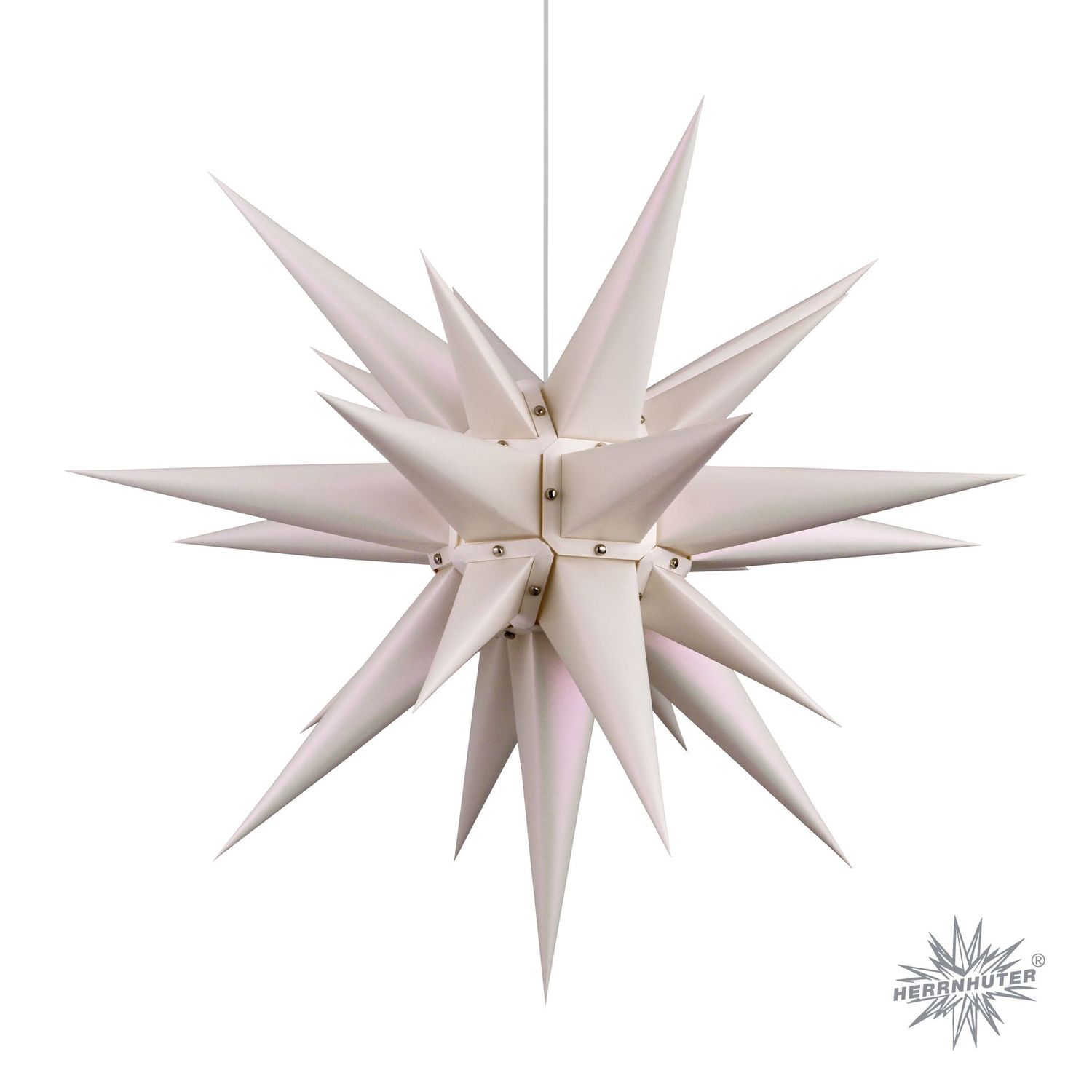 I6 Stern (d = ca. 60 cm) Edition Natur 2025: Perlmutt Weiß