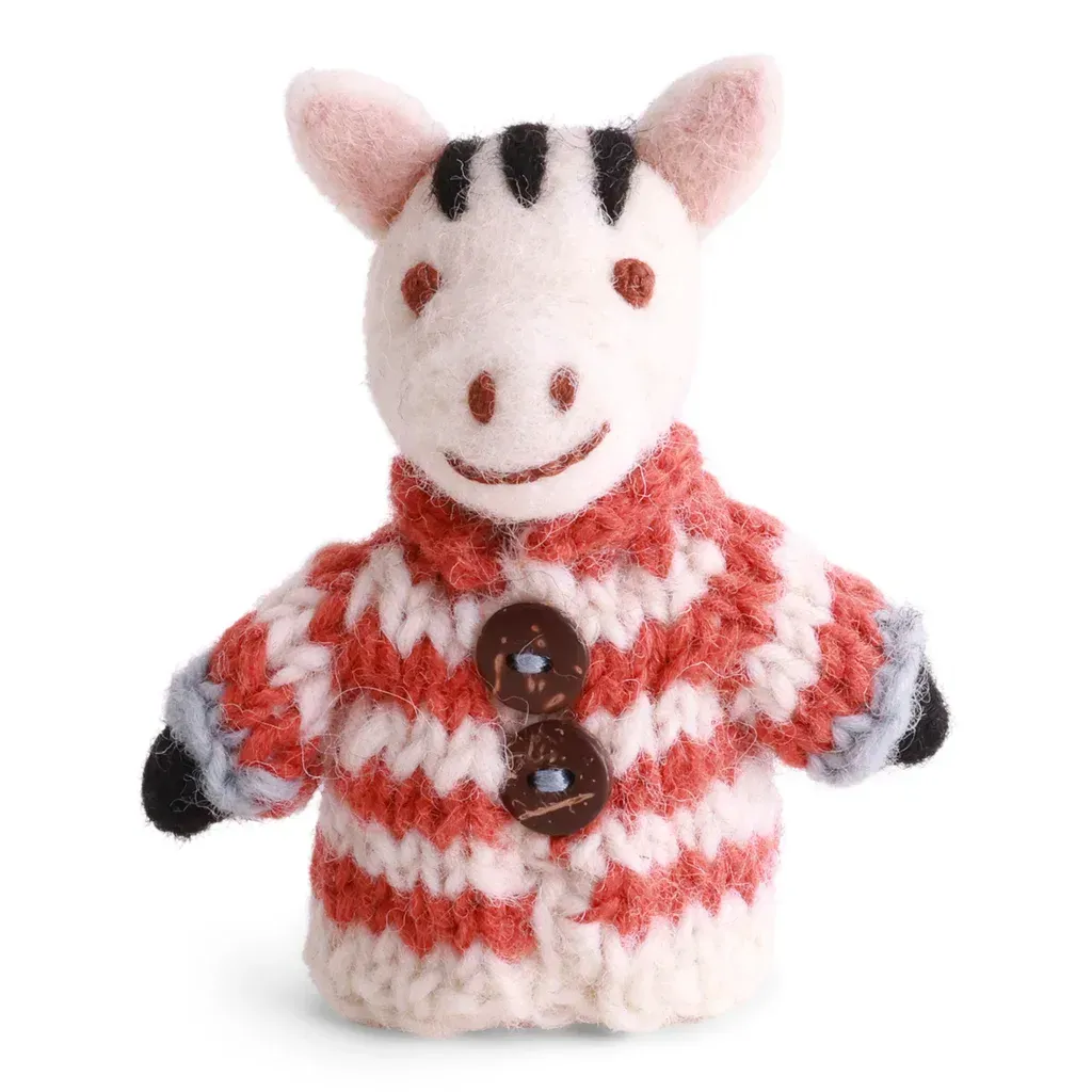 Neu! Fingerpuppe Zebra