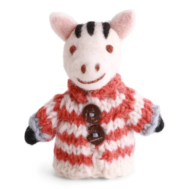 Neu! Fingerpuppe Zebra