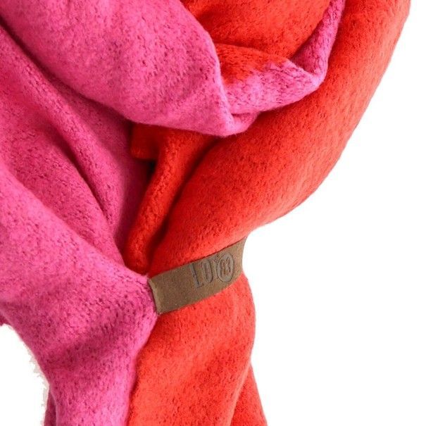 Schal Schal "Fem-Twin" Farbe Rot-Rosa