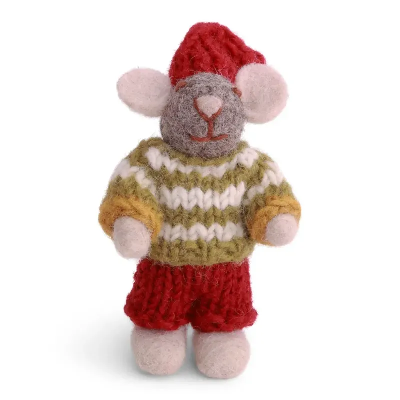 Neu! Mini Mäuschen im gestreiften Pullover (m) Neu! Mini Mäuschen im gestreiften Pullover (m)