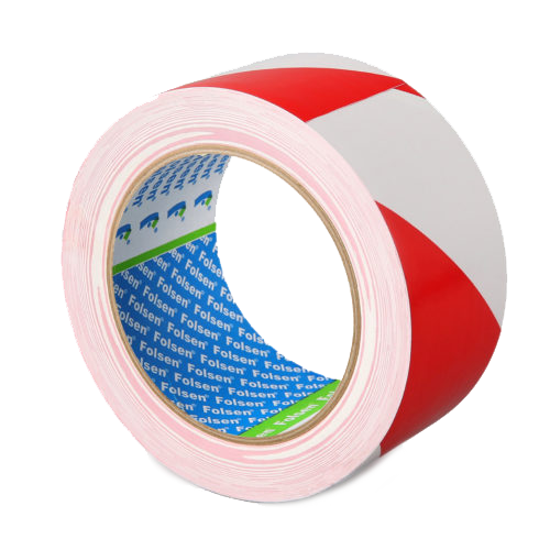 Brīdinājuma marķēšanas līmlente: sarkana – balta (50mm x 33m)