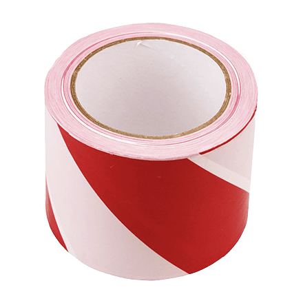 Norobežojošā lente, sarkana-balta, 8cmx10m