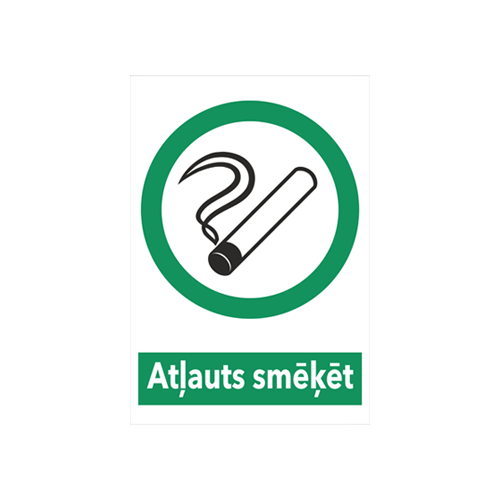 Atļauts smēķēt (uz plastikāta) 320mm x 220mm