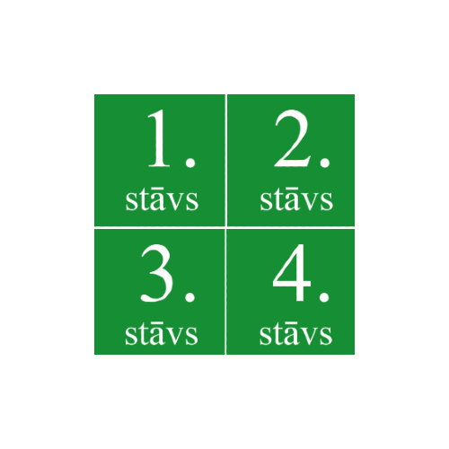 Stāvu numuri uz cietas pamatnes (25x25)