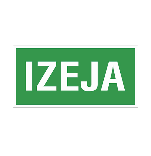 Izeja - luminiscējoša uz cietas pamatnes (100x200)