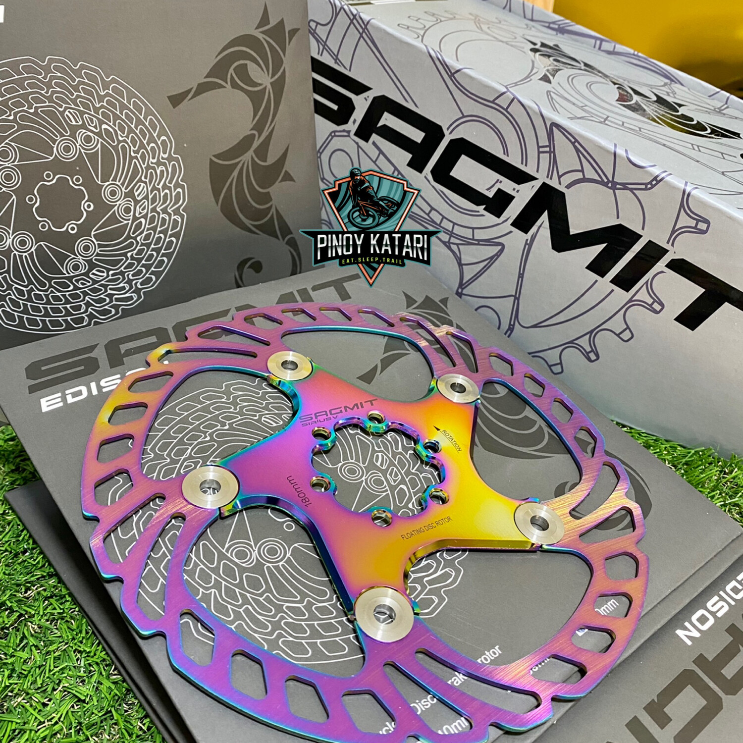 Sagmit Rotor Disc 180mm- Oilslick 