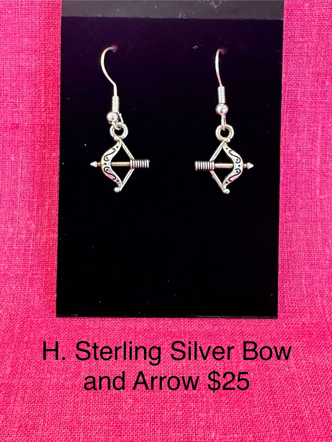 Sterling Silver Bow and Arrow