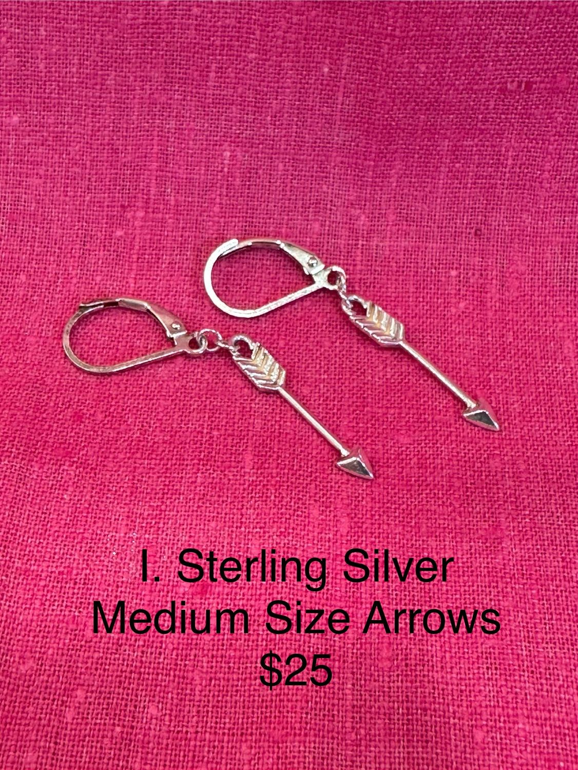 Sterling Silver Medium Sized Arrows