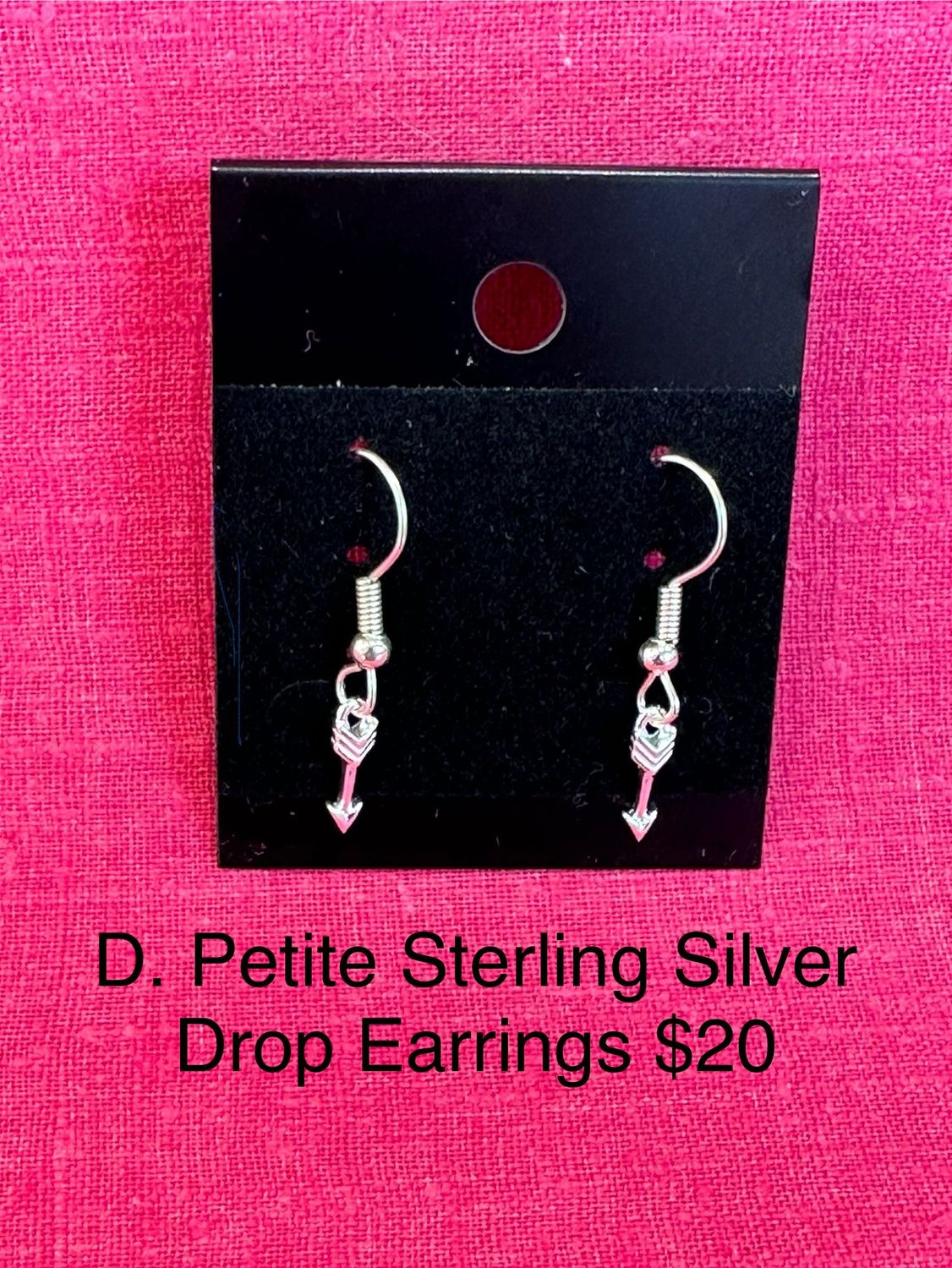 Petite Sterling Silver Drop Earrings