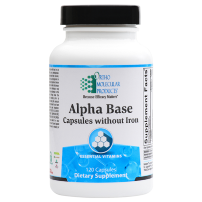 Alpha Base Capsules without Iron 120ct