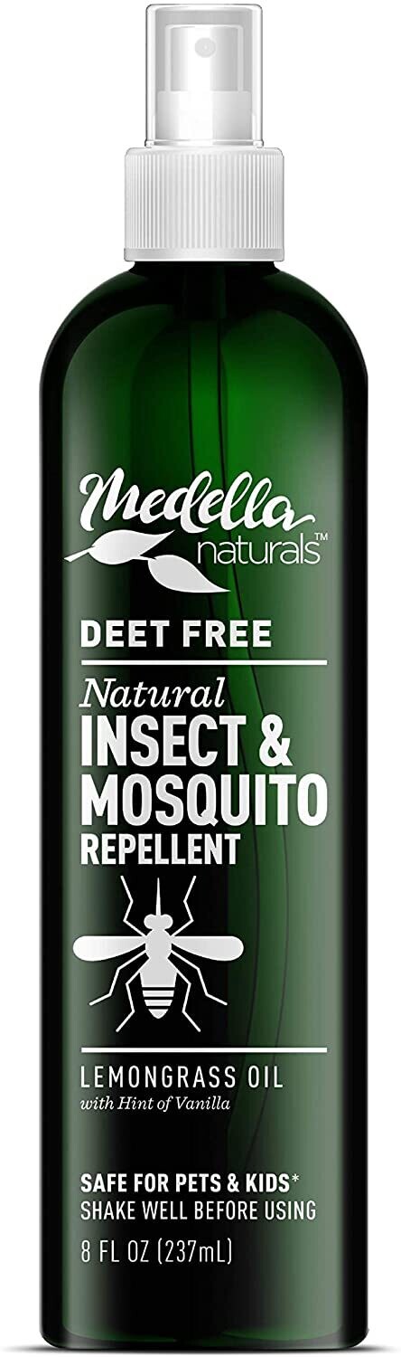 Medella Naturals All Natural, DEET Free Insect & Mosquito Repellent (8oz. Bottle)