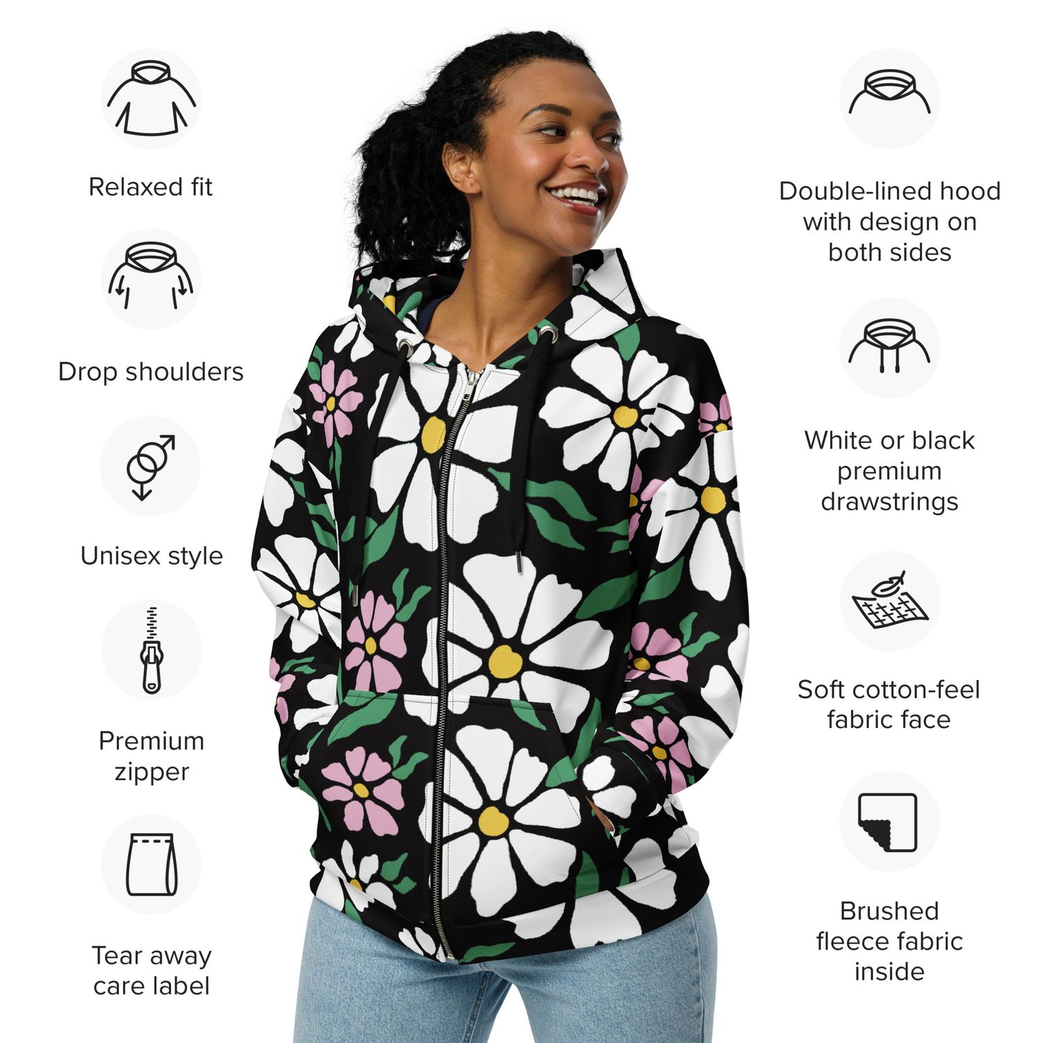 Nolsberg Unisex zip hoodie