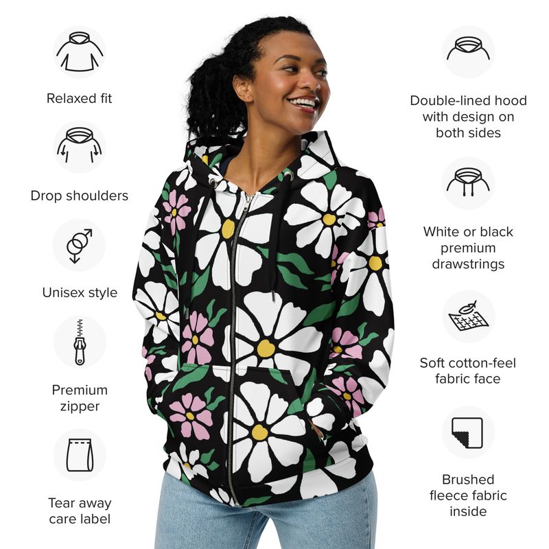 Nolsberg Unisex zip hoodie