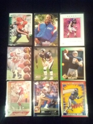 Hall of Fame Football Player Cards 25 Count