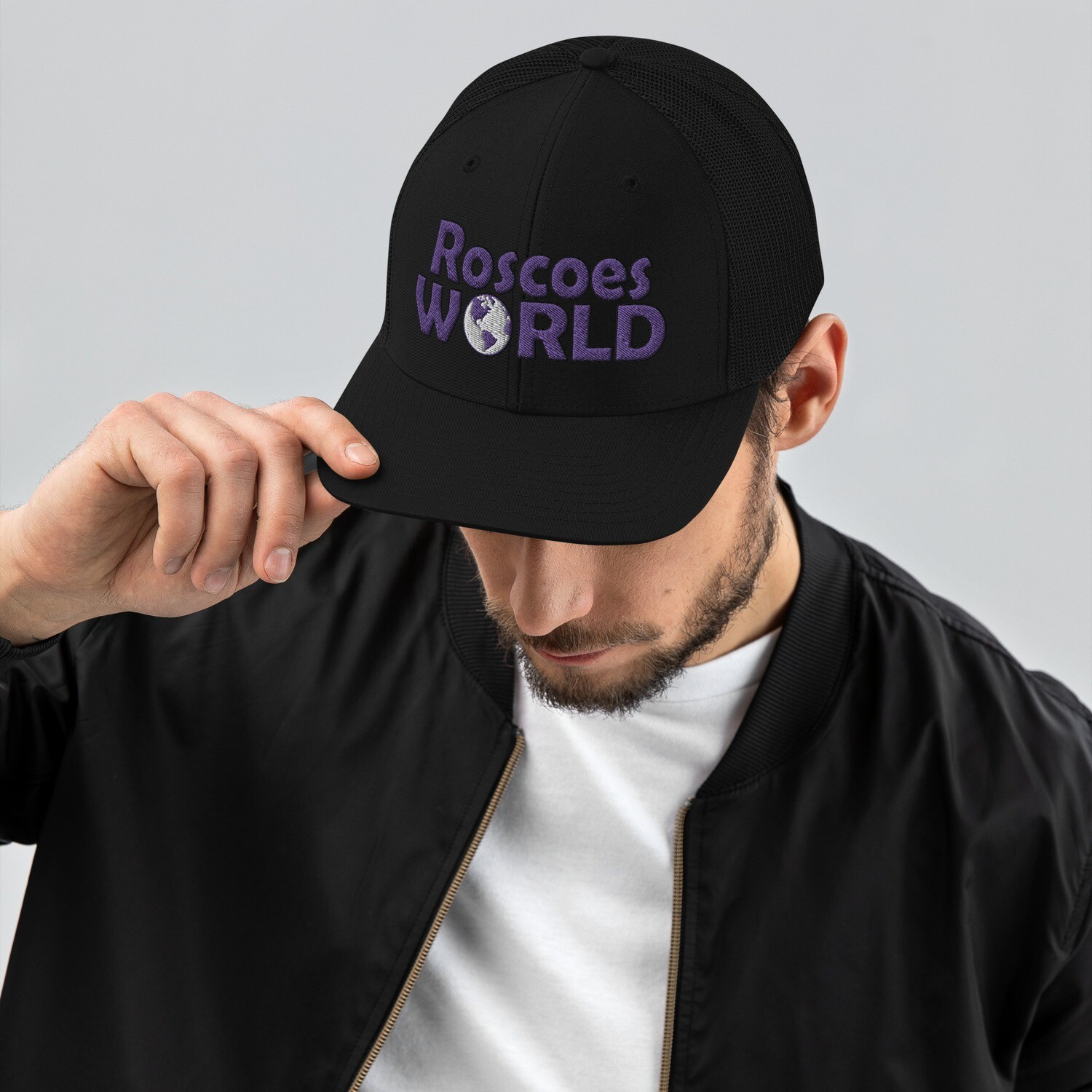 Mesh Your Style: Roscoe&#39;s Embroidered Trucker Hats