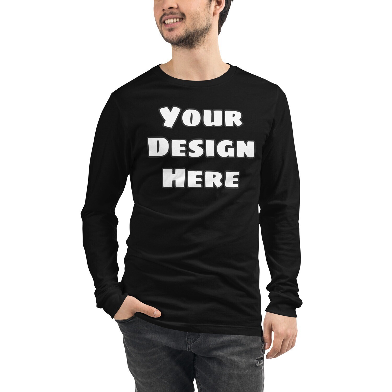 Custom Men&#39;s Long Sleeve Tee from Marchandize