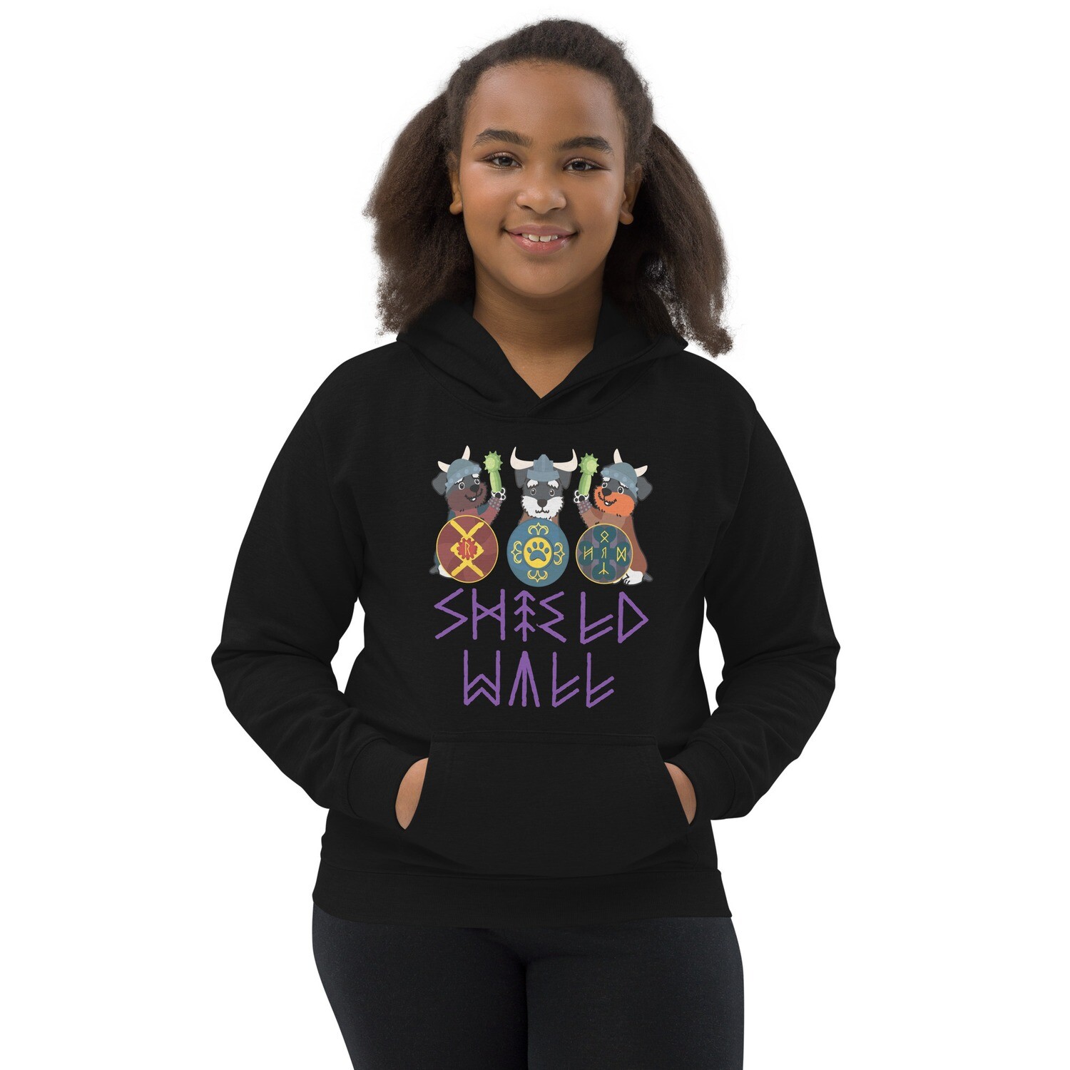 Gear Up for Adventure: The Shield Wall Kids Hoodie