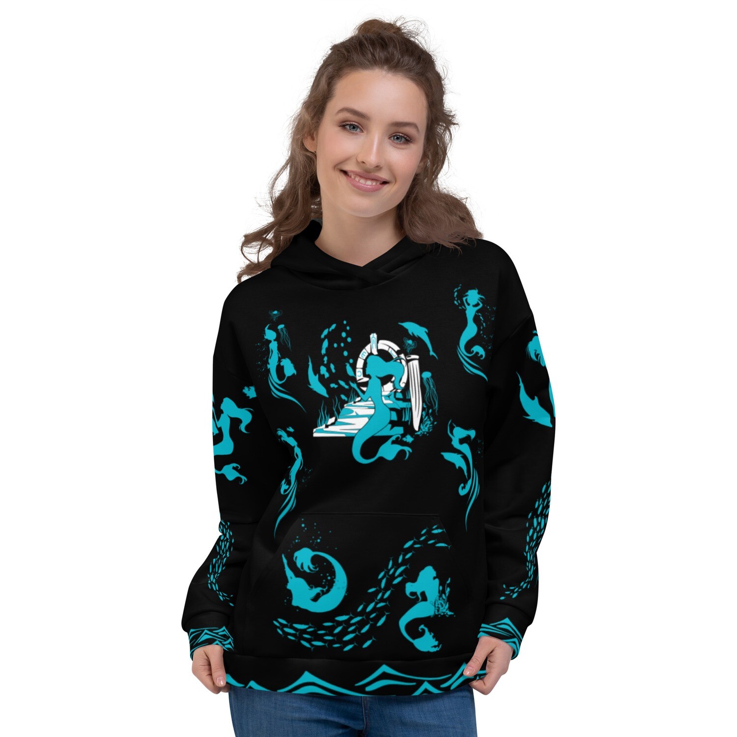 Mermaid All-Over-Print Adult Unisex Hoodie