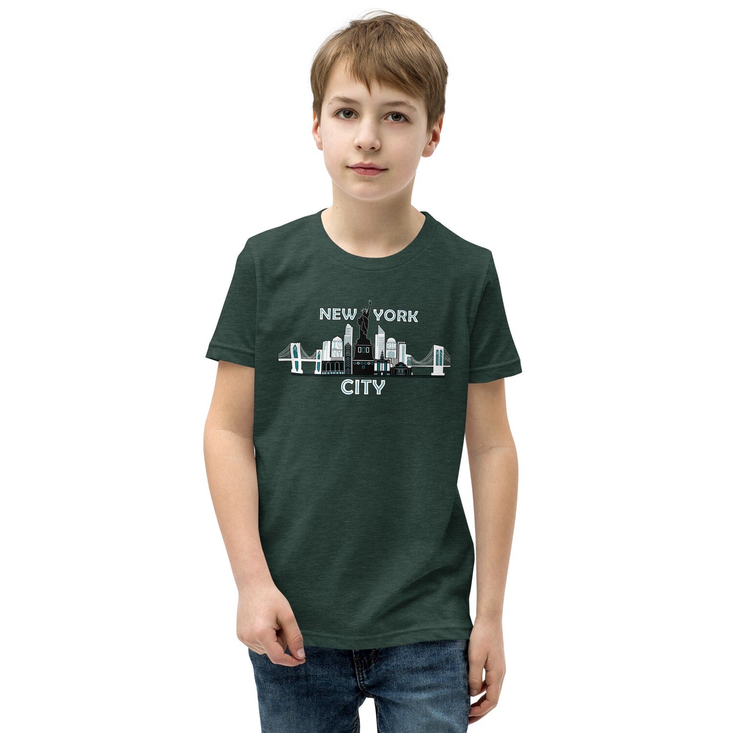NYC Skyline Fun: Double Sided Kids Tee - Wear Your City Both Ways!