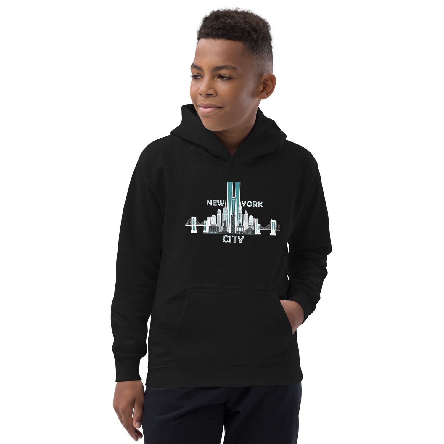 New York Skyline Kids Hoodie From CityScape