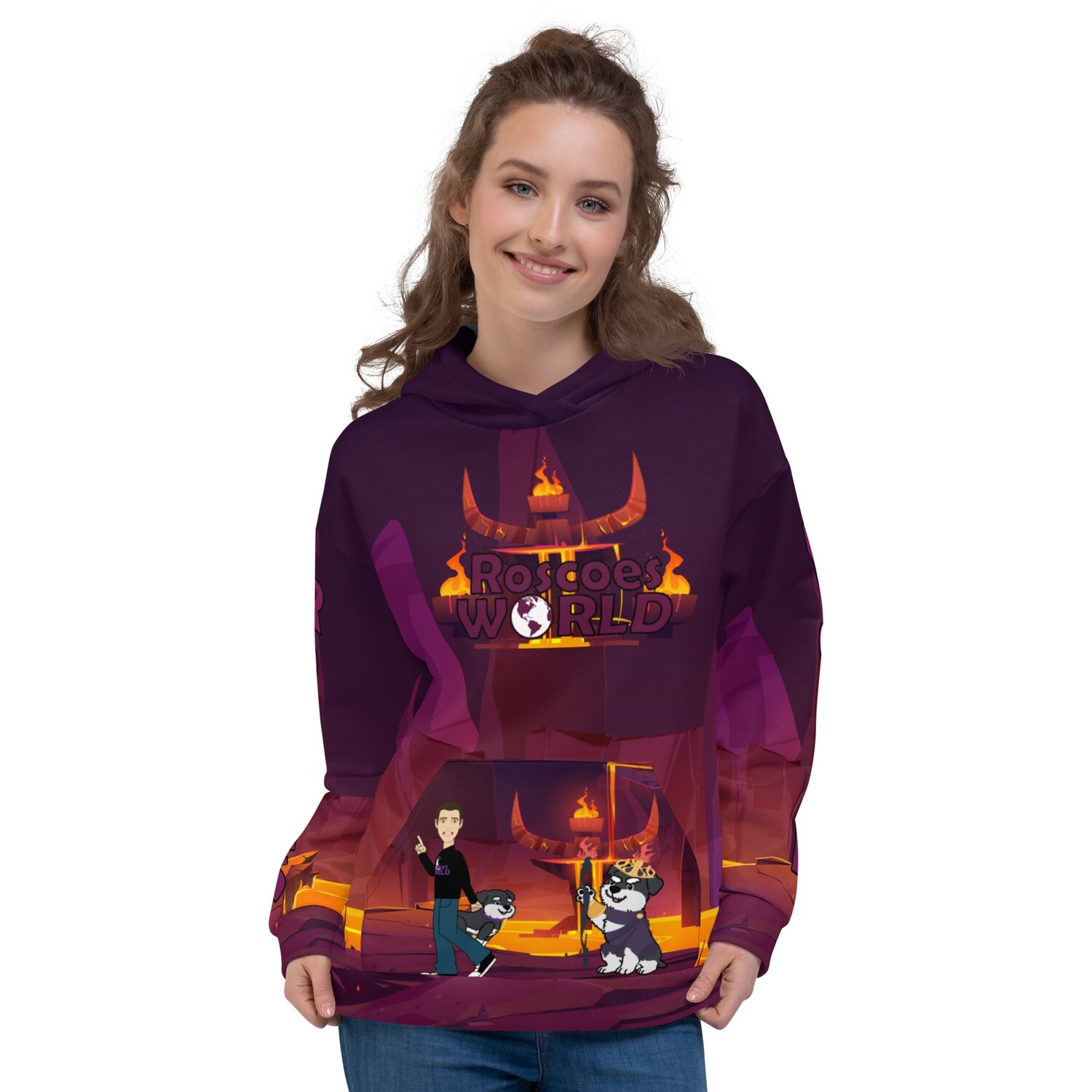Hades All Over Print Hoodie by Roscoes World