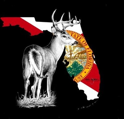Whitetail Buck Deer Decal by Steve Whitlock